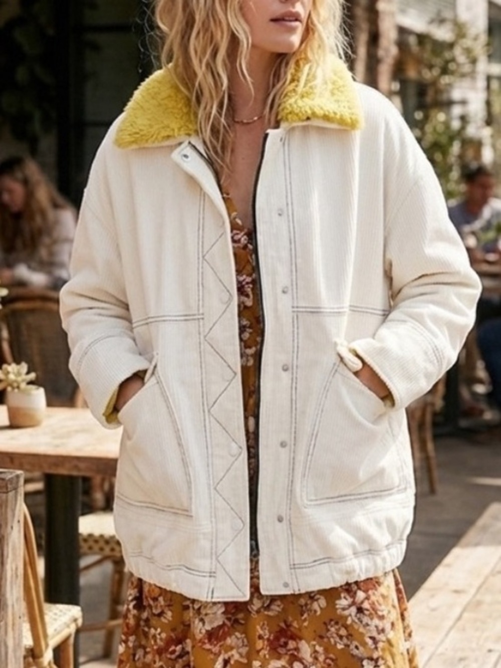 Free People Lust For Life Oversized Corduroy Jacket